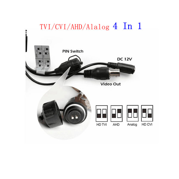2MP(1080P) Security Camera AHD / TVI / CVI/CVBS Analog 4-in-1 Camera