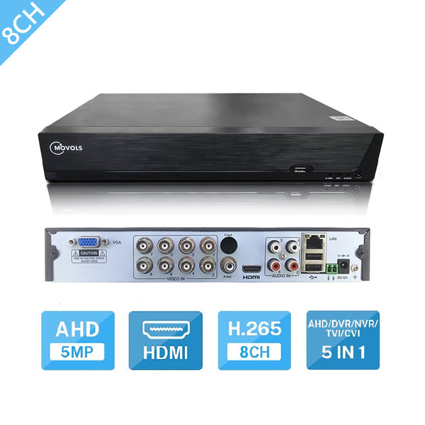 8CH/16CH 5MP H.265 5-in-1 Digital Video Recorder for CCTV HDMI Video Output Support Camera