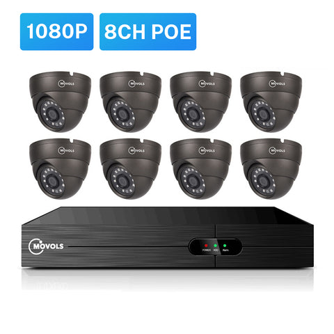 2.0 MP (1080P) POE IPC Bullet/Dome Network Security Camera System